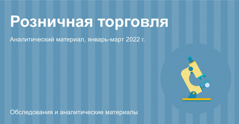 Оборот розничной торговли в Москве в январе-марте 2022 года